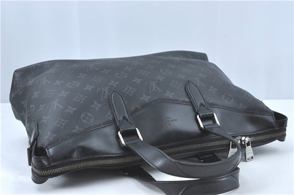Auth Louis Vuitton Monogram Eclipse Briefcase Explorer Black M40566 LV J1849
