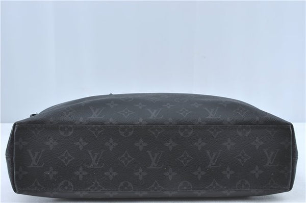 Auth Louis Vuitton Monogram Eclipse Briefcase Explorer Black M40566 LV J1849