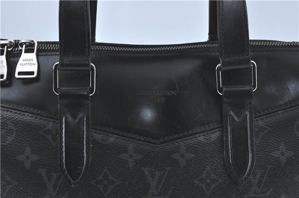 Auth Louis Vuitton Monogram Eclipse Briefcase Explorer Black M40566 LV J1849