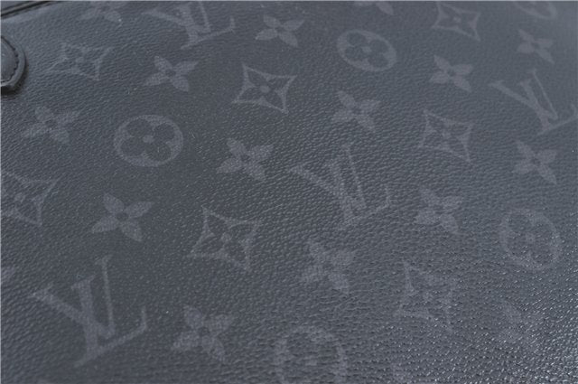 Auth Louis Vuitton Monogram Eclipse Briefcase Explorer Black M40566 LV J1849