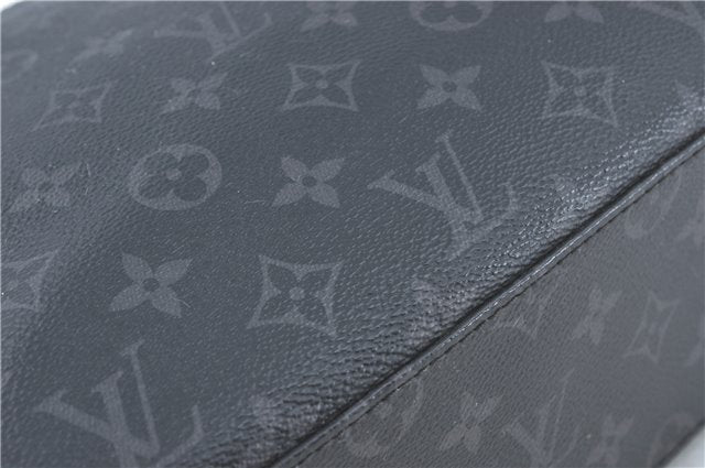 Auth Louis Vuitton Monogram Eclipse Briefcase Explorer Black M40566 LV J1849