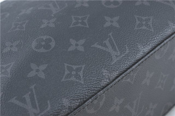 Auth Louis Vuitton Monogram Eclipse Briefcase Explorer Black M40566 LV J1849