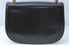 Authentic GUCCI Hand Bag Purse Leather Black J1850