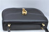 Authentic GUCCI Hand Bag Purse Leather Black J1850