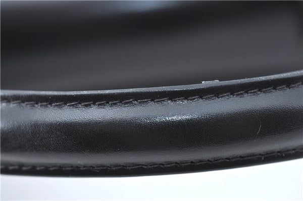 Authentic GUCCI Hand Bag Purse Leather Black J1850