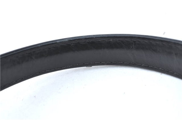 Authentic GUCCI Hand Bag Purse Leather Black J1850