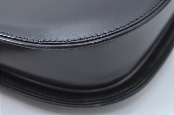 Authentic GUCCI Hand Bag Purse Leather Black J1850