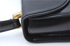 Authentic GUCCI Hand Bag Purse Leather Black J1850