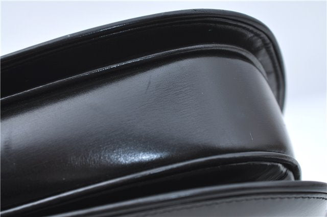 Authentic GUCCI Hand Bag Purse Leather Black J1850