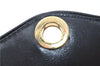 Authentic GUCCI Hand Bag Purse Leather Black J1850