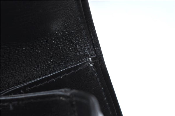 Authentic GUCCI Hand Bag Purse Leather Black J1850