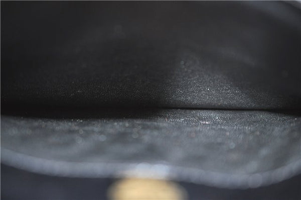 Authentic GUCCI Hand Bag Purse Leather Black J1850