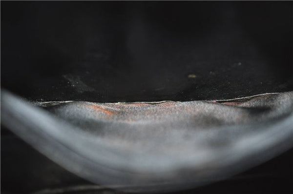 Authentic GUCCI Hand Bag Purse Leather Black J1850