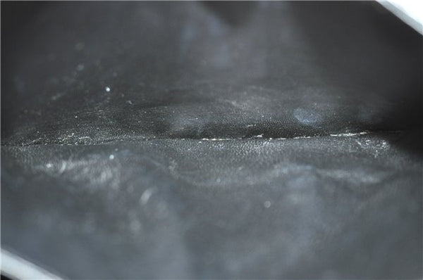 Authentic GUCCI Hand Bag Purse Leather Black J1850