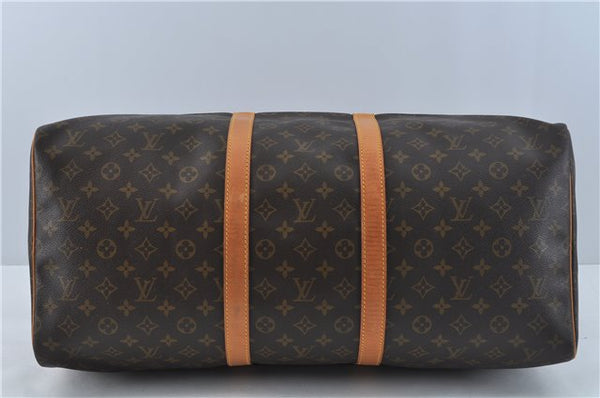 Authentic Louis Vuitton Monogram Keepall 55 Travel Boston Bag M41424 LV J1852