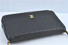 Authentic CHANEL Lamb Skin Chain Shoulder Cross Body Bag Purse Black CC J1856