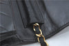 Authentic CHANEL Lamb Skin Chain Shoulder Cross Body Bag Purse Black CC J1856