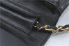 Authentic CHANEL Lamb Skin Chain Shoulder Cross Body Bag Purse Black CC J1856