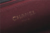Authentic CHANEL Lamb Skin Chain Shoulder Cross Body Bag Purse Black CC J1856