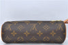 Authentic Louis Vuitton Monogram Trousse Ronde Pen Case Pouch M47626 LV J1858