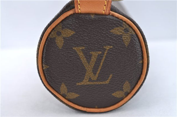 Authentic Louis Vuitton Monogram Trousse Ronde Pen Case Pouch M47626 LV J1858