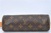 Authentic Louis Vuitton Monogram Trousse Ronde Pen Case Pouch M47626 LV J1858