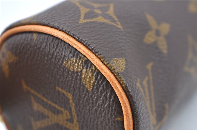 Authentic Louis Vuitton Monogram Trousse Ronde Pen Case Pouch M47626 LV J1858