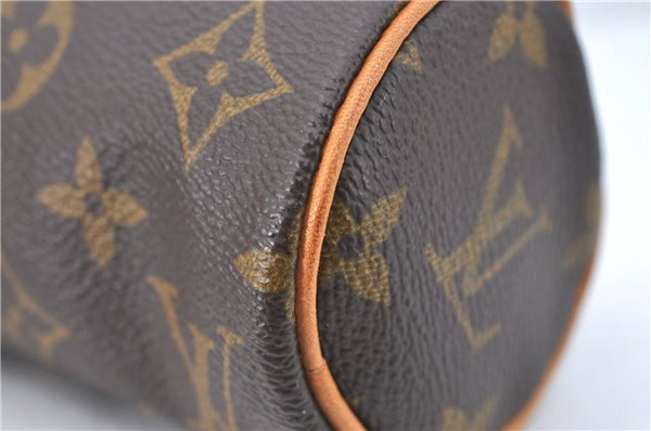 Authentic Louis Vuitton Monogram Trousse Ronde Pen Case Pouch M47626 LV J1858