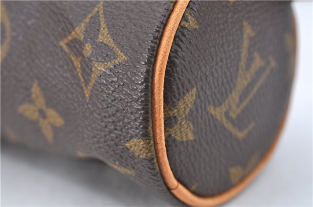 Authentic Louis Vuitton Monogram Trousse Ronde Pen Case Pouch M47626 LV J1858