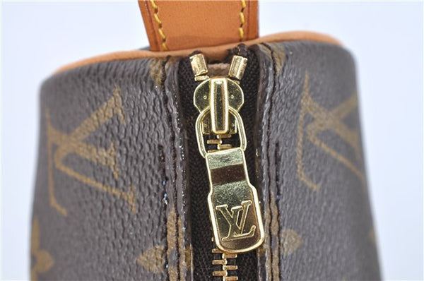 Authentic Louis Vuitton Monogram Trousse Ronde Pen Case Pouch M47626 LV J1858