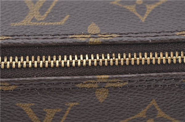 Authentic Louis Vuitton Monogram Trousse Ronde Pen Case Pouch M47626 LV J1858