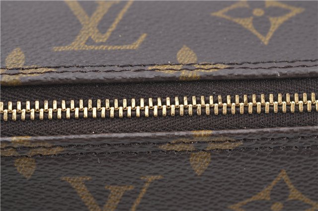 Authentic Louis Vuitton Monogram Trousse Ronde Pen Case Pouch M47626 LV J1858