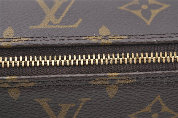 Authentic Louis Vuitton Monogram Trousse Ronde Pen Case Pouch M47626 LV J1858