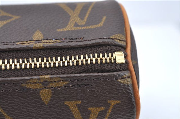 Authentic Louis Vuitton Monogram Trousse Ronde Pen Case Pouch M47626 LV J1858