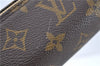 Authentic Louis Vuitton Monogram Trousse Ronde Pen Case Pouch M47626 LV J1858