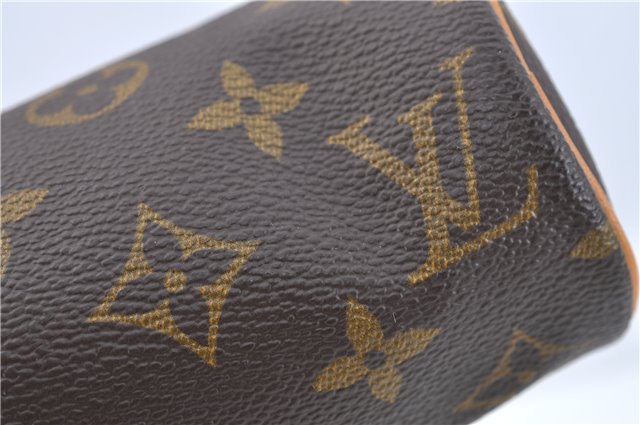 Authentic Louis Vuitton Monogram Trousse Ronde Pen Case Pouch M47626 LV J1858