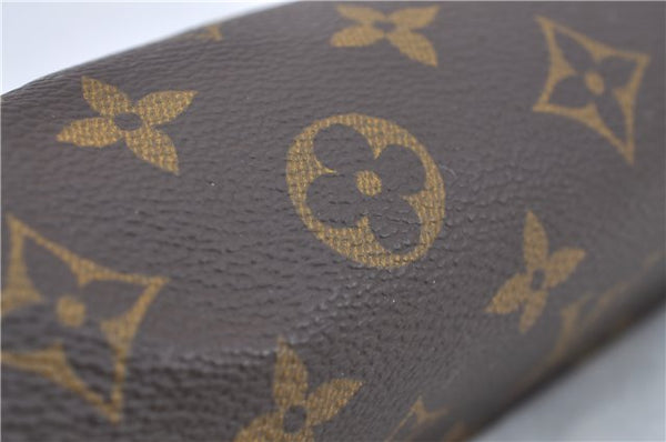 Authentic Louis Vuitton Monogram Trousse Ronde Pen Case Pouch M47626 LV J1858