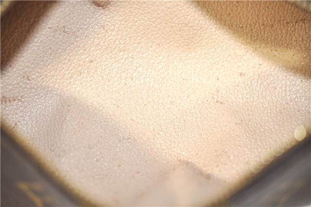 Authentic Louis Vuitton Monogram Trousse Ronde Pen Case Pouch M47626 LV J1858