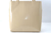 Authentic GUCCI Leather Shoulder Tote Bag Purse Beige J1862