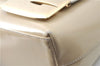 Authentic GUCCI Leather Shoulder Tote Bag Purse Beige J1862