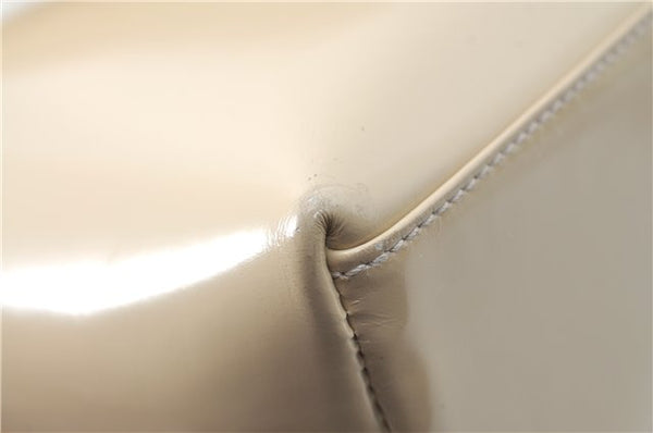 Authentic GUCCI Leather Shoulder Tote Bag Purse Beige J1862