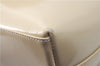 Authentic GUCCI Leather Shoulder Tote Bag Purse Beige J1862