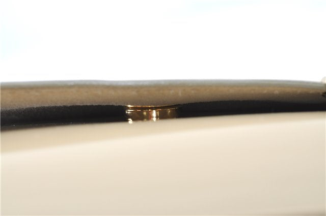 Authentic GUCCI Leather Shoulder Tote Bag Purse Beige J1862