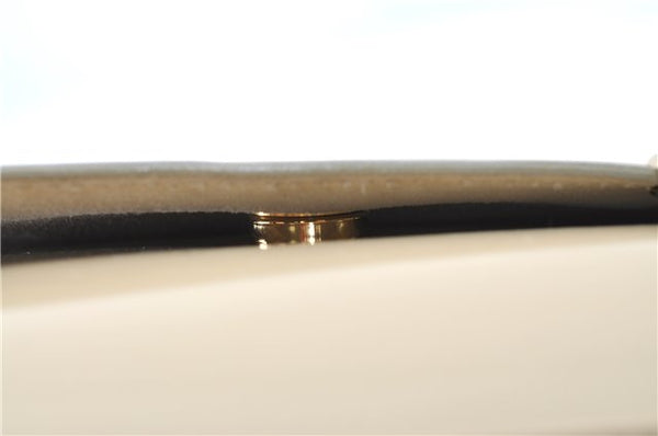 Authentic GUCCI Leather Shoulder Tote Bag Purse Beige J1862