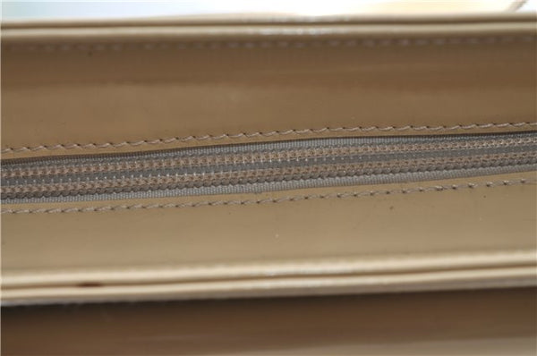 Authentic GUCCI Leather Shoulder Tote Bag Purse Beige J1862