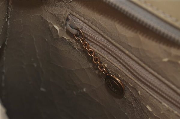 Authentic GUCCI Leather Shoulder Tote Bag Purse Beige J1862