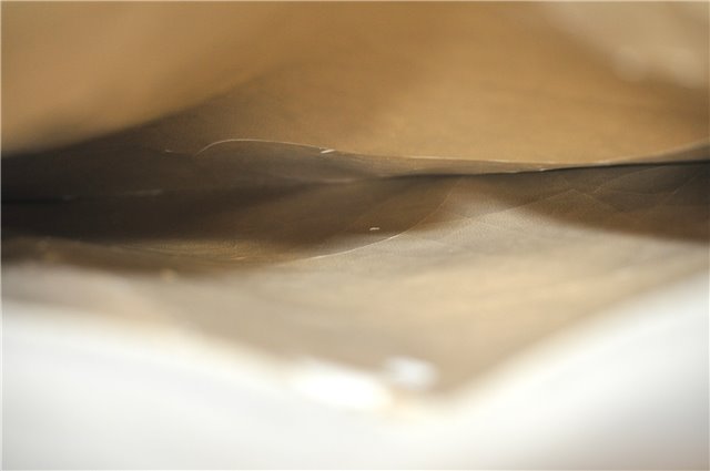 Authentic GUCCI Leather Shoulder Tote Bag Purse Beige J1862