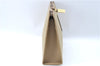 Authentic YVES SAINT LAURENT Clutch Bag Purse PVC Leather Beige J1864