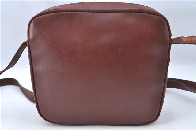 Auth Salvatore Ferragamo Vara Shoulder Cross Body Bag Purse Leather Brown J1866