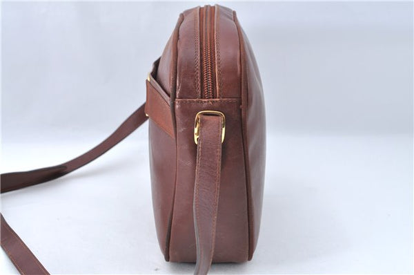 Auth Salvatore Ferragamo Vara Shoulder Cross Body Bag Purse Leather Brown J1866